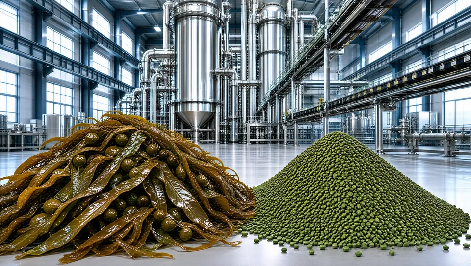 嘉美好海藻特肥研发:海藻原料与高塔生产工艺场景